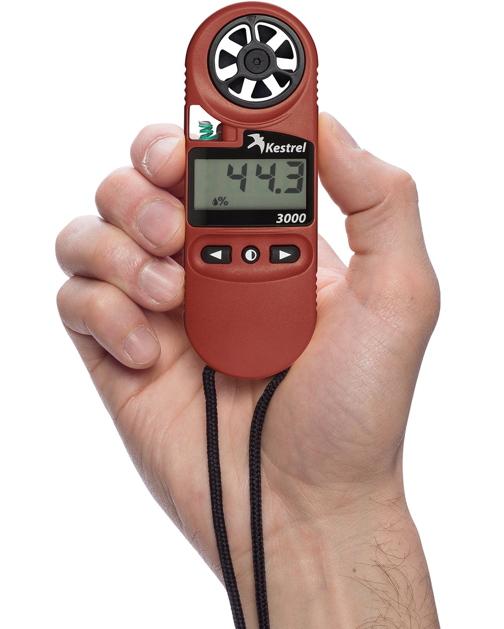 Kestrel 3000 floating on water demonstrating IP-67 waterproof protection and recovery