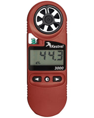Kestrel 3000 front display showing wind and temperature readings for quick decisions