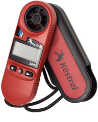 Kestrel 3000 LCD readout detail showing heat stress and humidity metrics clearly