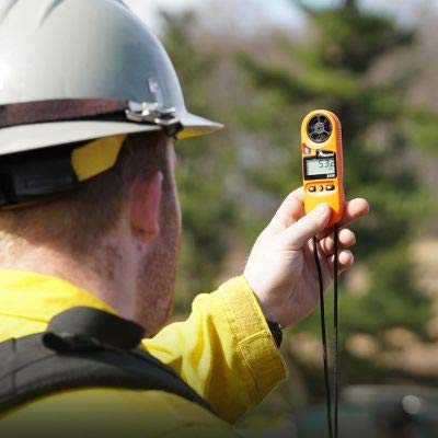 Kestrel 3500FW handheld on a firefighter's glove, Kestrel improves on-scene weather decisions