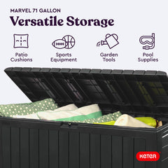 Keter Marvel Plus side handle visible for easy lifting and transportation