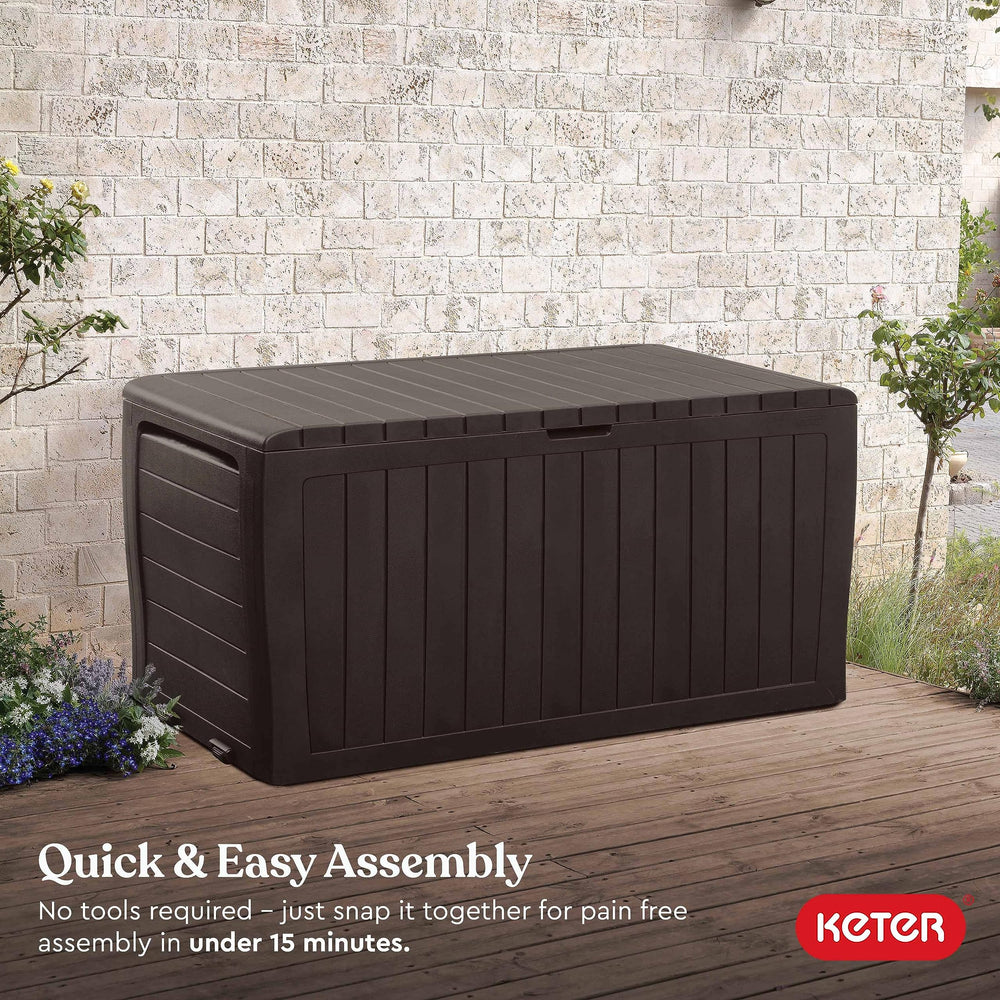 Keter with stacked cushions demonstrating scale and capacity