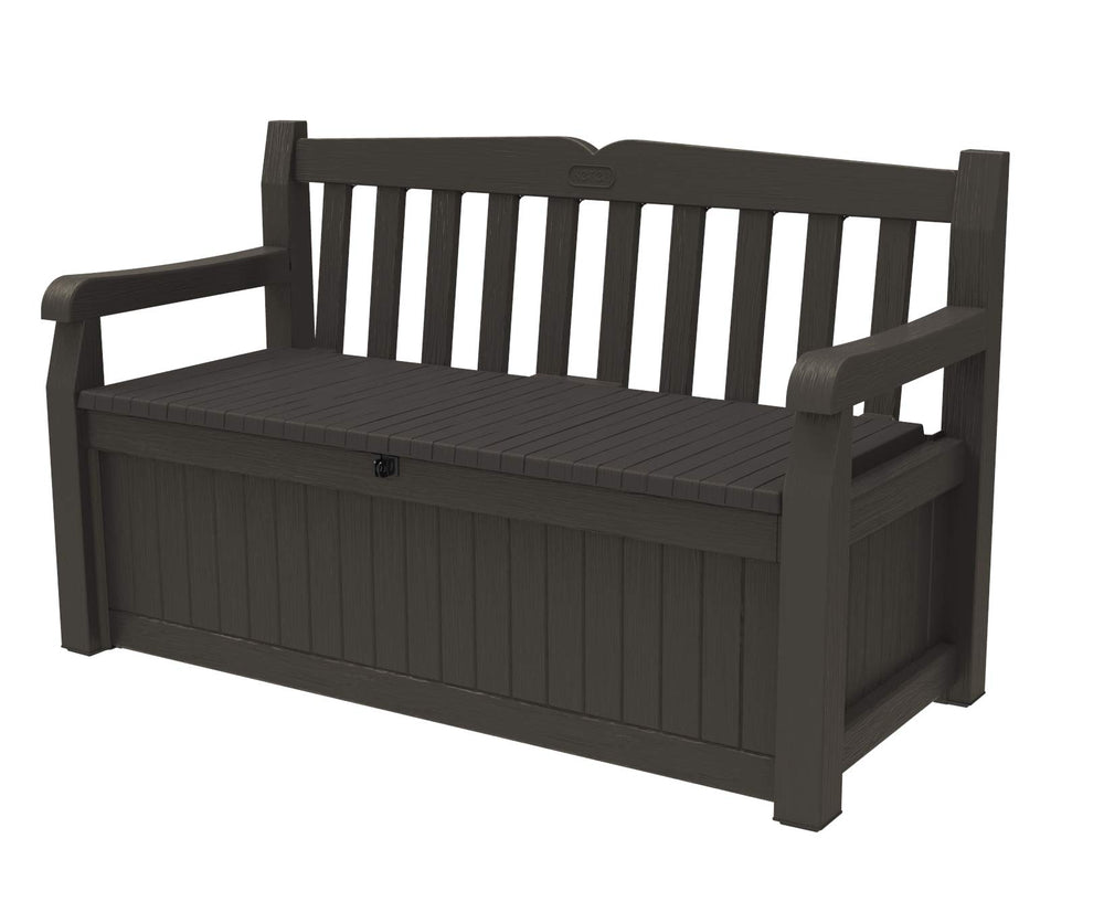 Keter Solana front view bench showing clean lines and seating benefit