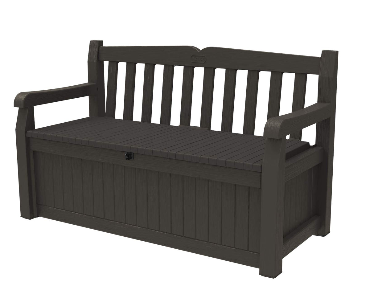 Keter Solana front view bench showing clean lines and seating benefit