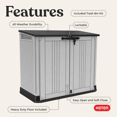 Keter interior floor panel visible protecting items from ground moisture