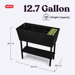 Keter Urban Bloomer side profile highlighting slim footprint and space saving