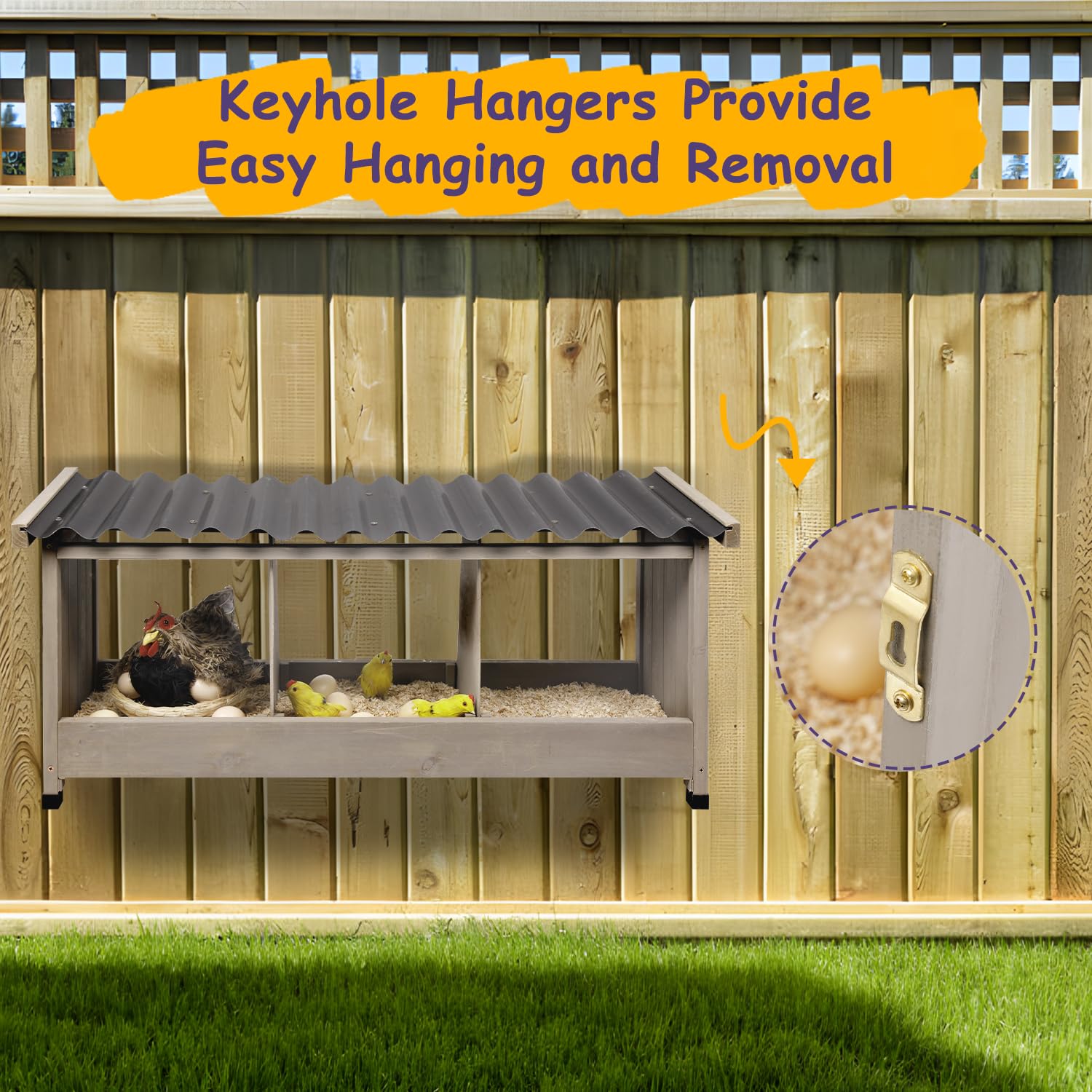 ketive side scale comparison with ruler showing compact size for large hens