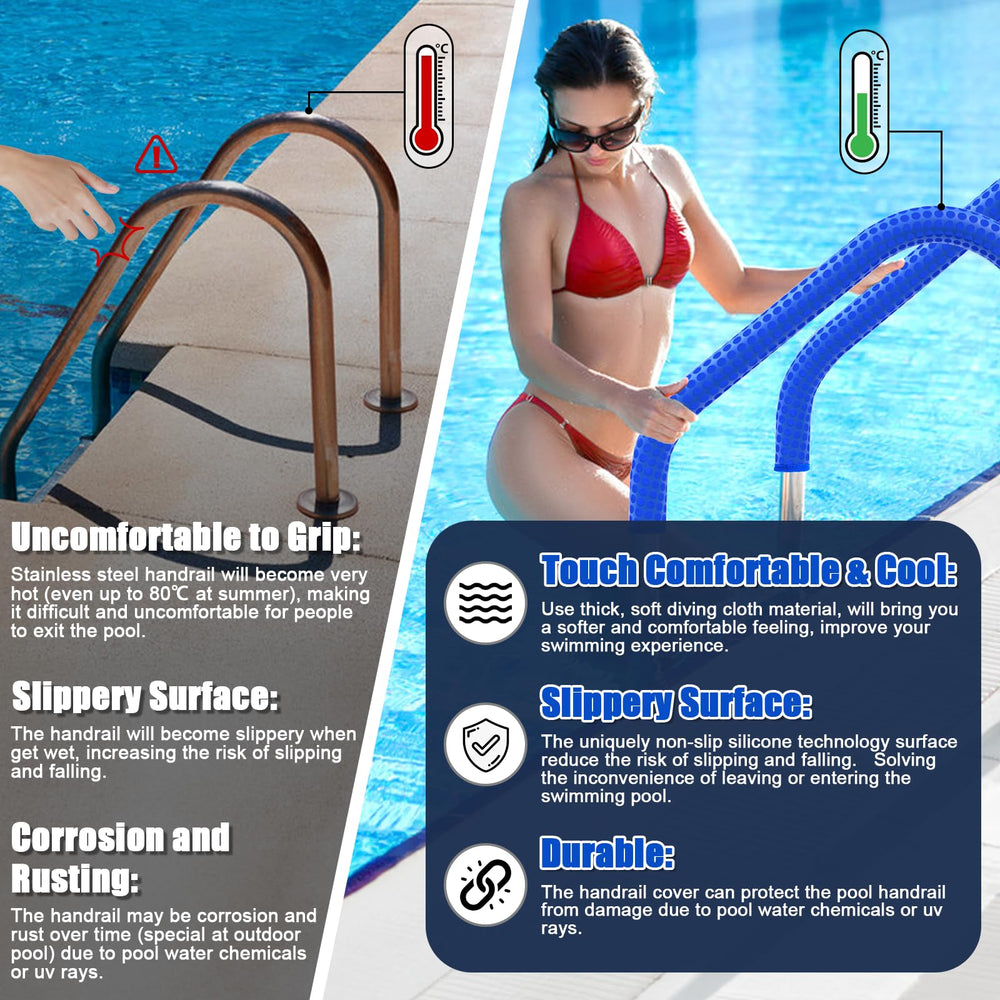 KETNET installed on pool ladder for safer entry and exit