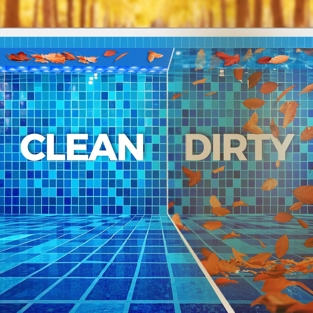 KETNET lifestyle backyard pool scene illustrating reduced cleaning effort