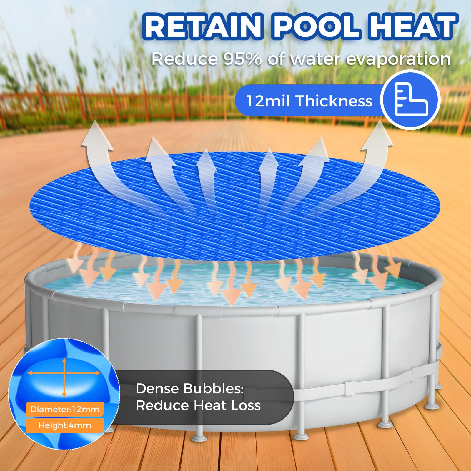 KETNET waterproof surface with water droplets reducing evaporation