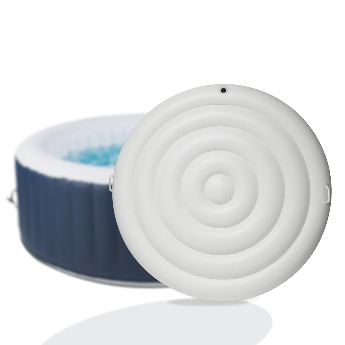 Ketofa front view of round cover showing full fit and weather protection benefit