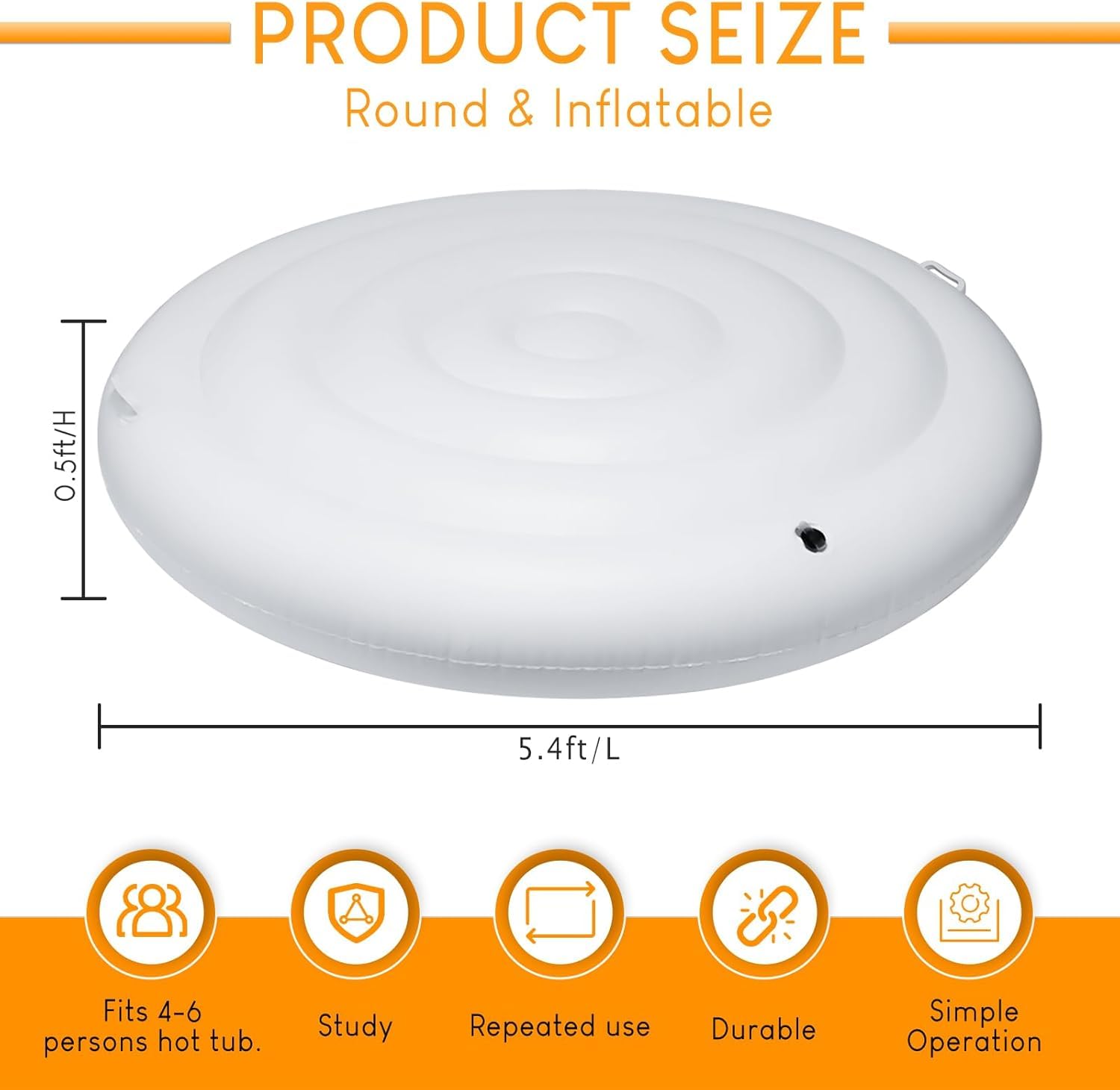 Ketofa handle and leak-proof valve close-up for quick inflation and secure seal