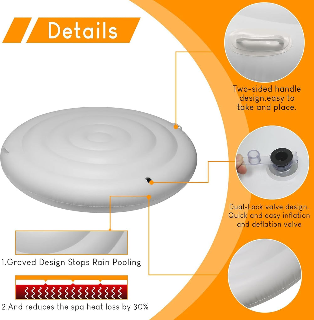Ketofa inflated profile on a tub demonstrating insulation and windproof benefit