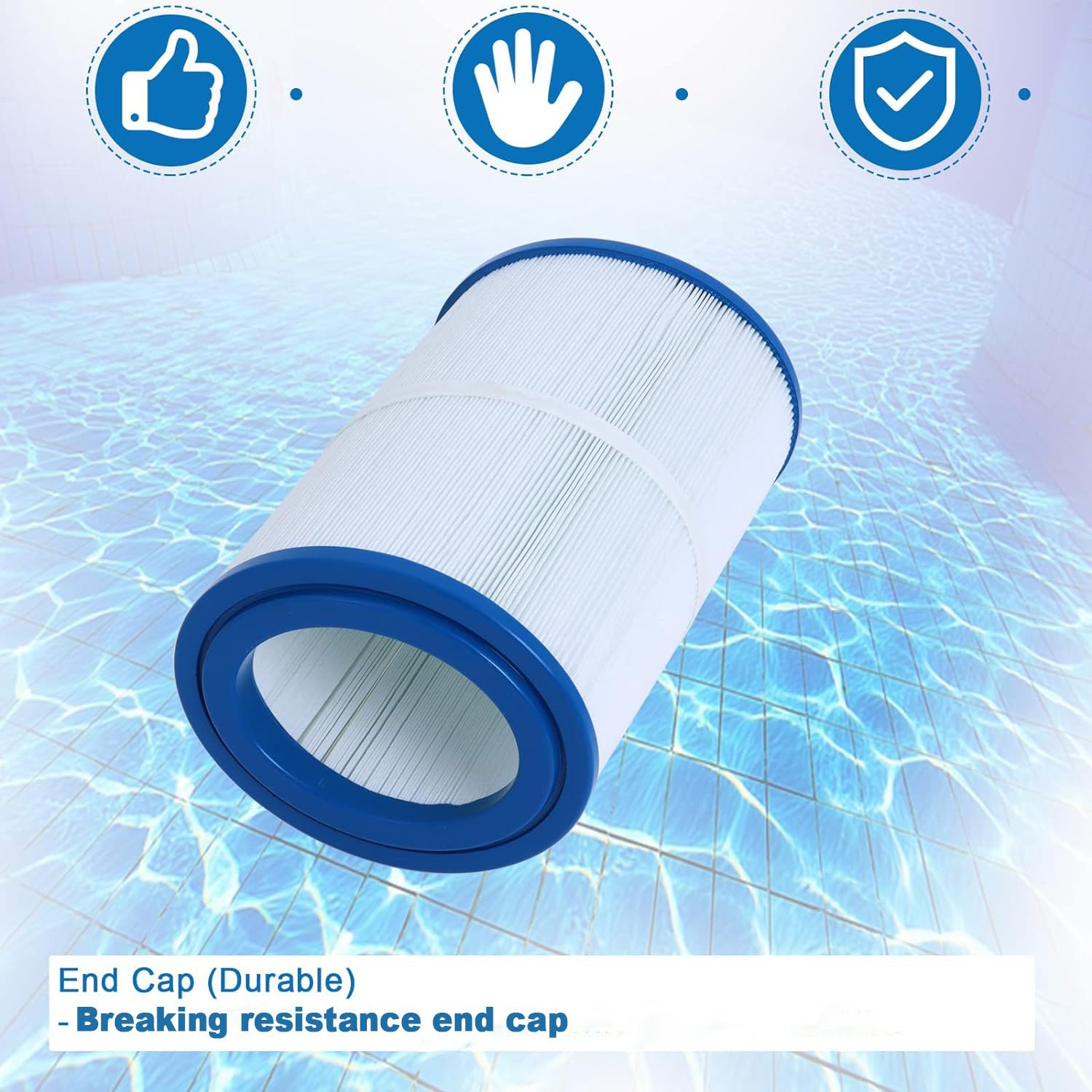 Ketofa filter installed in spa housing demonstrating correct fit and flow