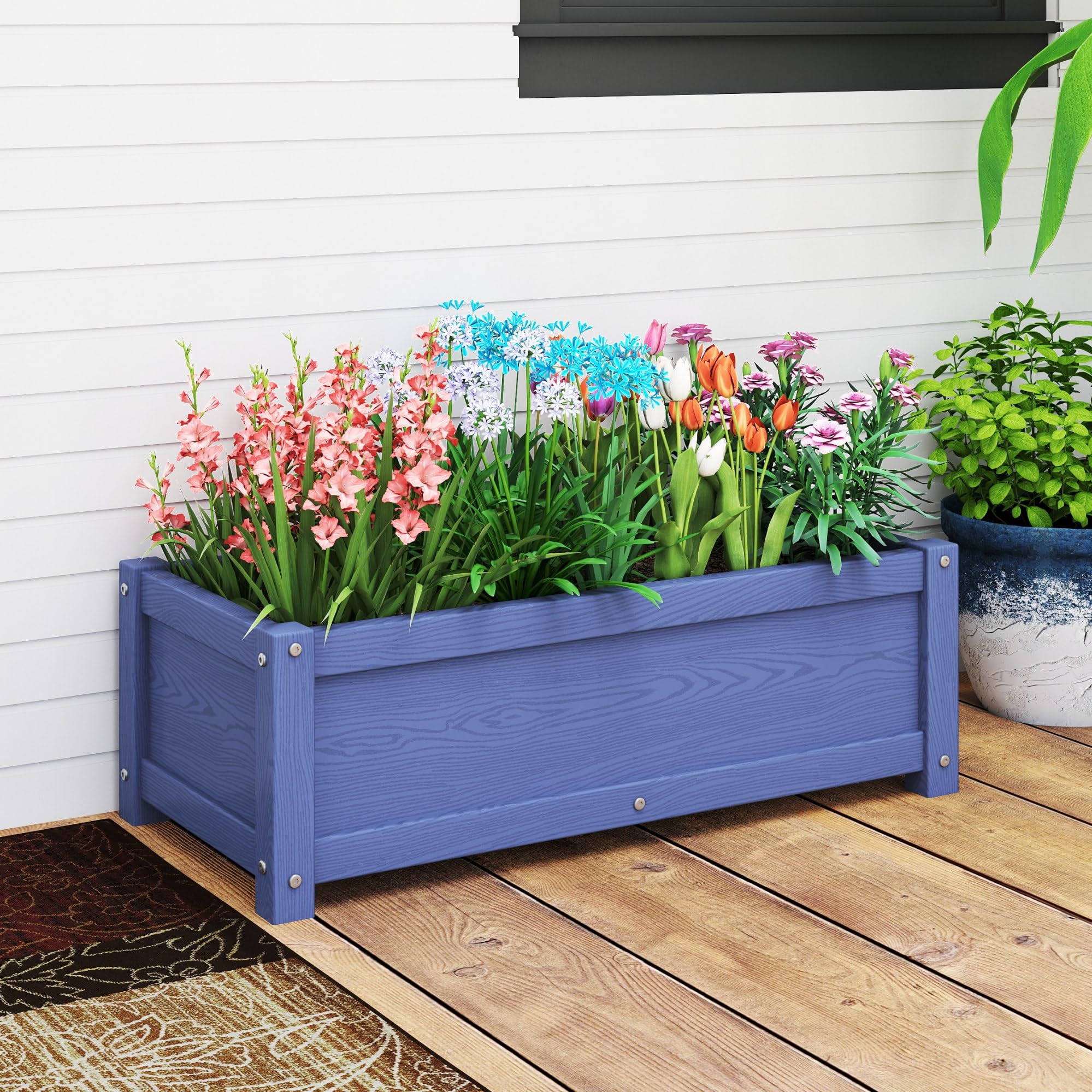 KETOYARK planter base drainage holes detail preventing root waterlogging and rot