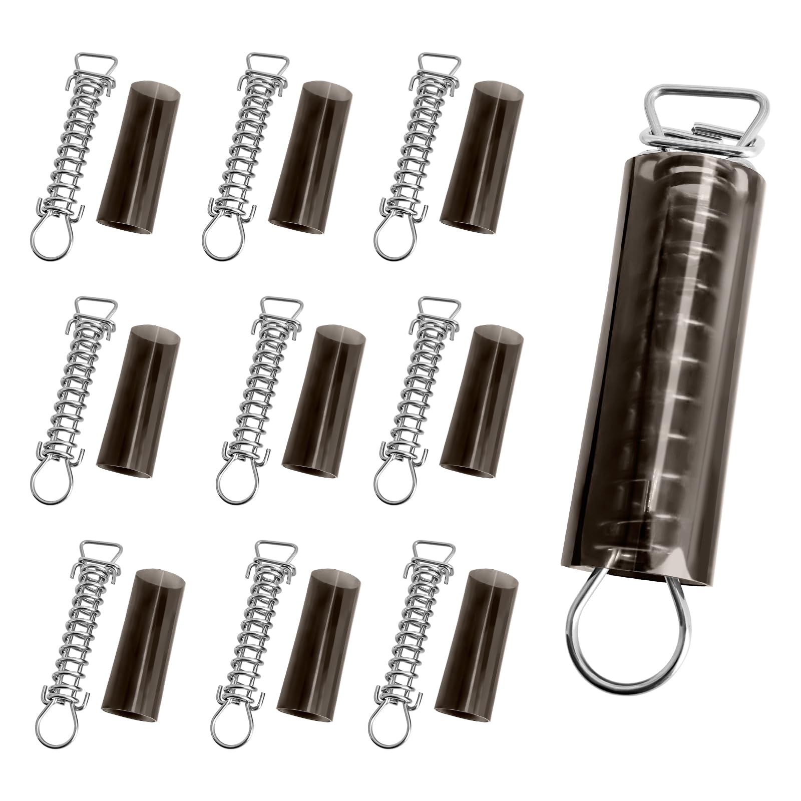 Keycci front view of ten-pack springs showing organized kit and hardware benefits