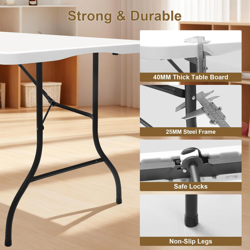 Keycozy steel leg and hinge detail showing reinforced frame and stability benefit