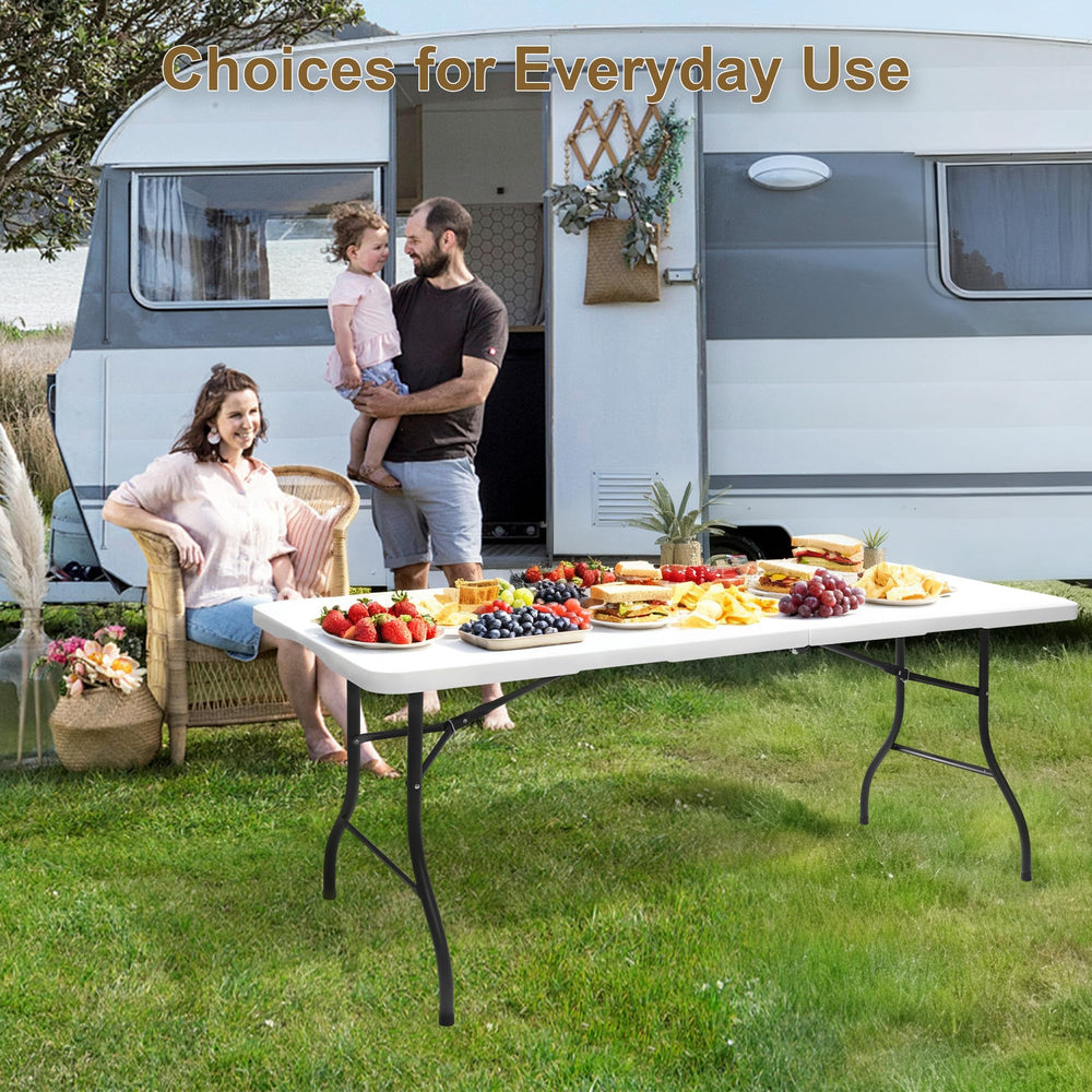 Keycozy table set up outdoors for picnic showing suitability for events and gatherings benefit