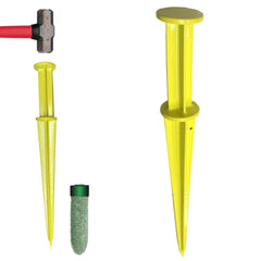 Keyfit Tools Land Staker front view showing durable driver and handle benefit: long-lasting performance