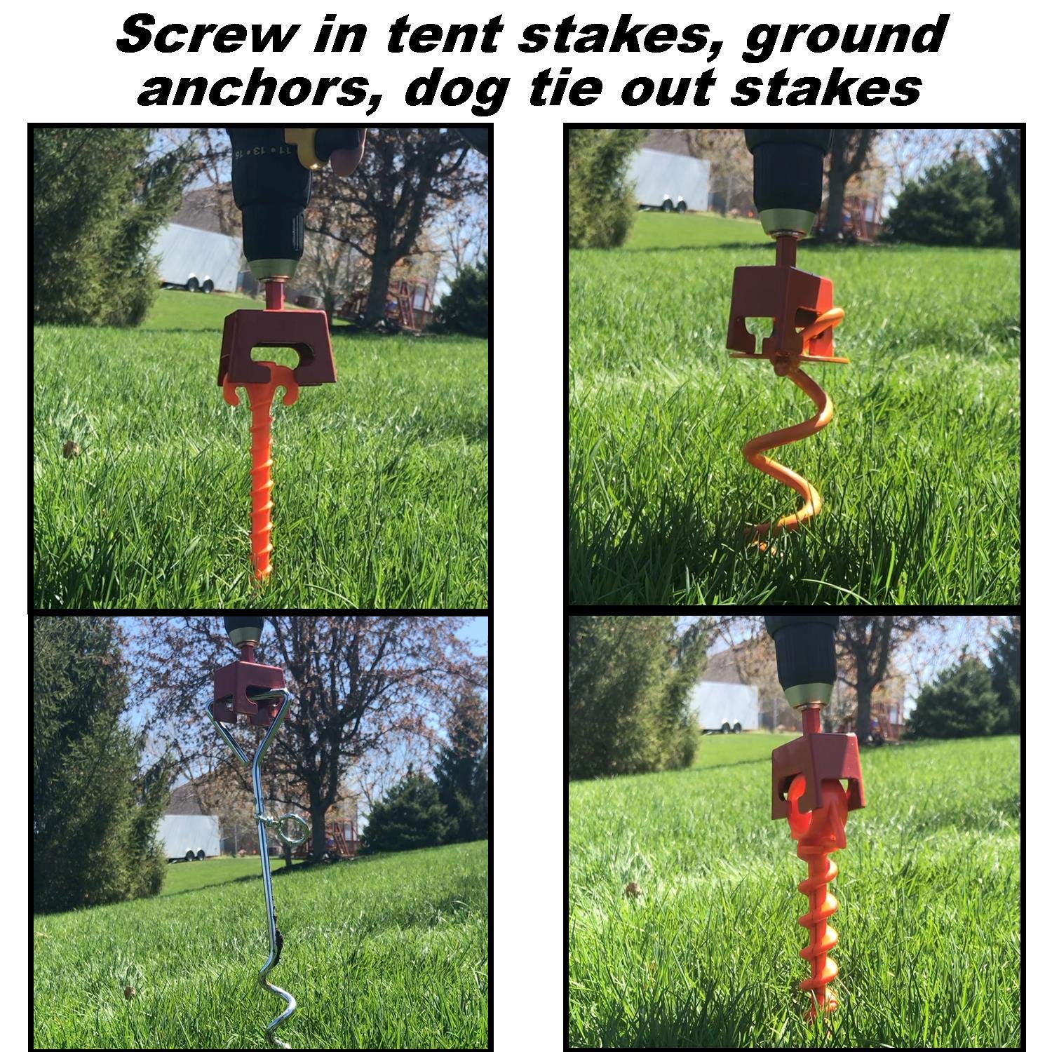 Keyfit Tools in yard anchoring a tree tie for strong wind resistance