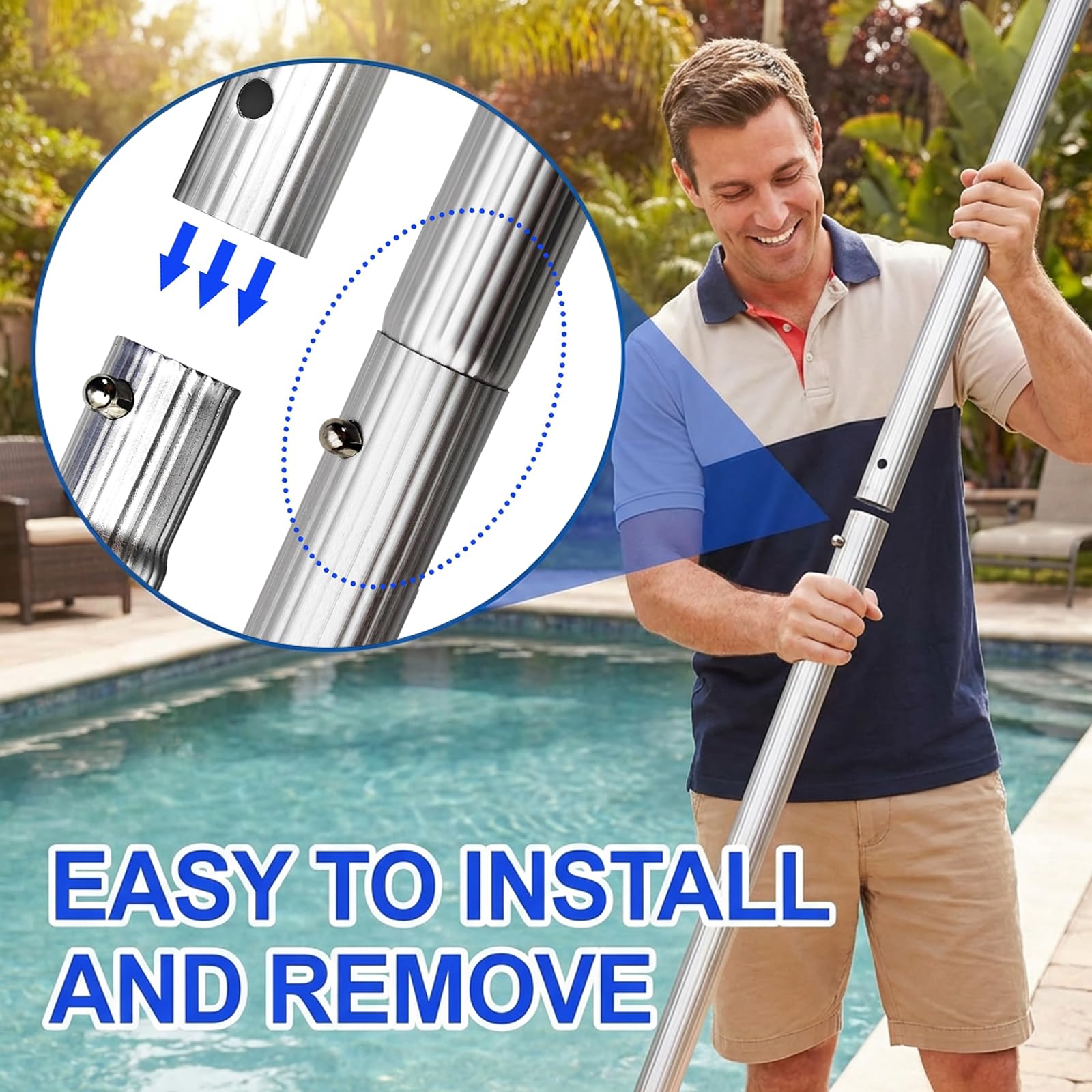Keyrank hook lifting robotic pool cleaner to prevent deck damage