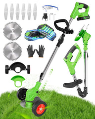 KFM front view of cordless trimmer showing compact design and portability