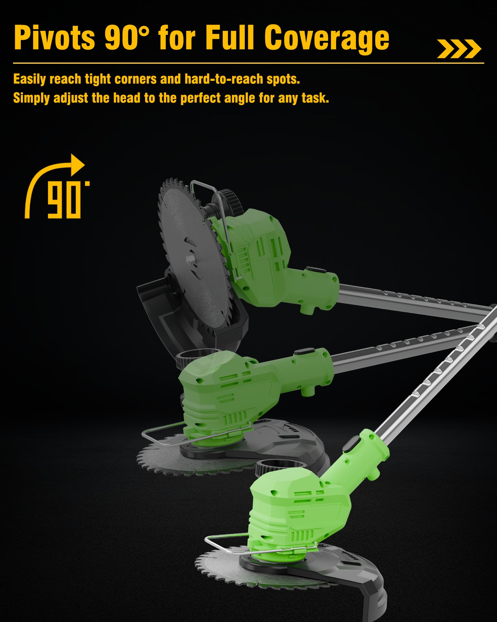 KFM cutting thick weeds in garden showing brush cutter power and efficient clearing