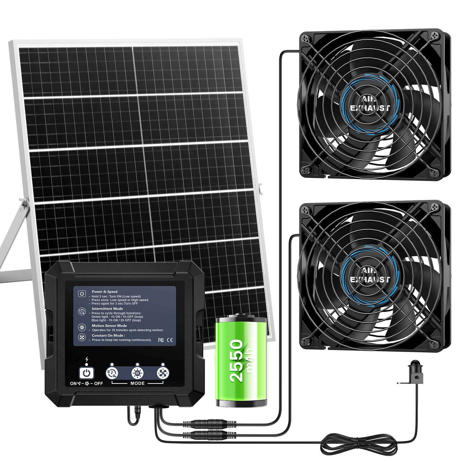 Kfonla front view installed on coop showing improved airflow
