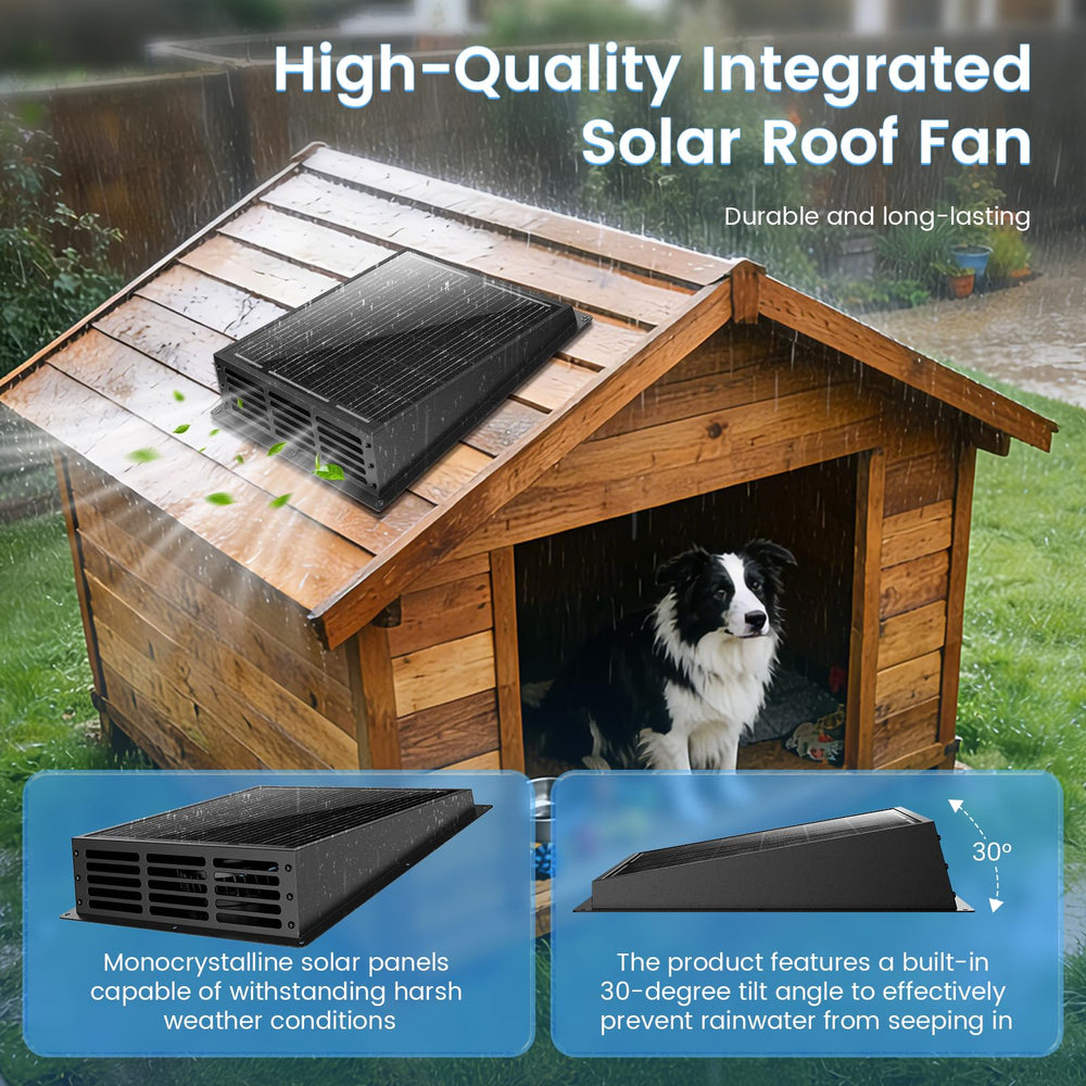 Kfonla installed on shingles demonstrating roof-mounted, wire-free setup