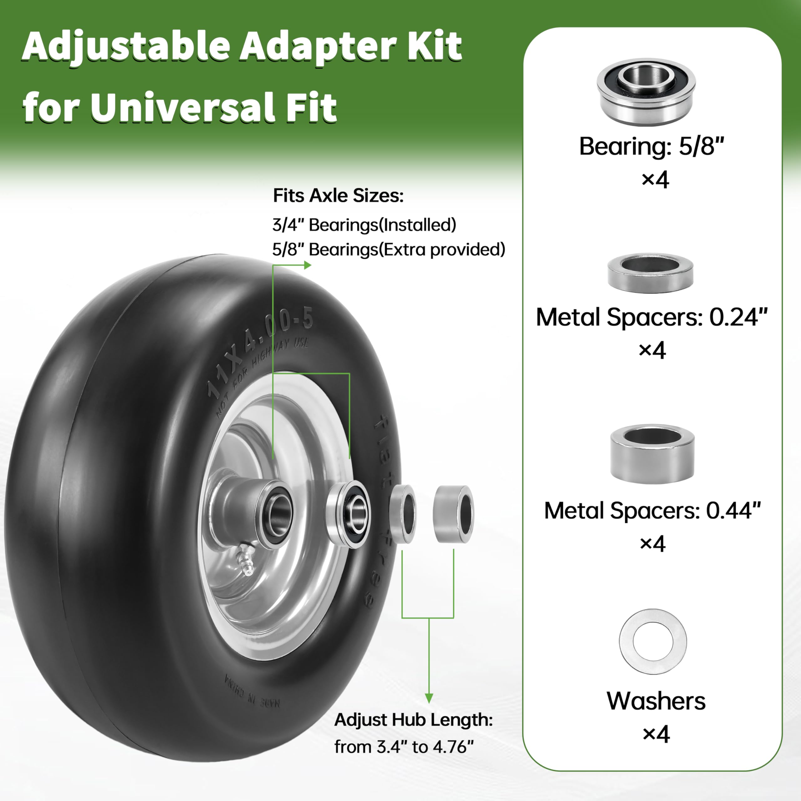KGOJOY close-up of polyurethane tread texture, puncture-resistant benefit