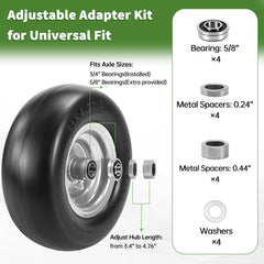 KGOJOY close-up of polyurethane tread texture, puncture-resistant benefit