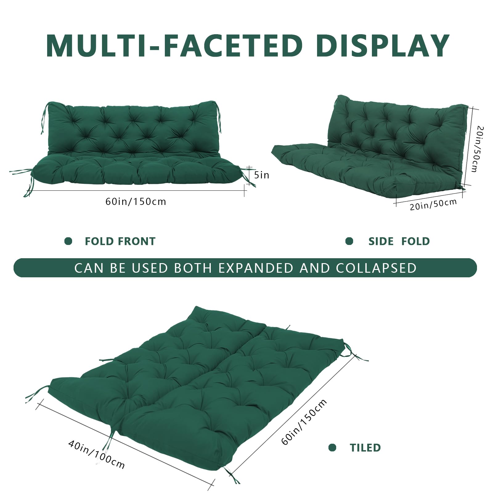 KGOSAUO vacuum-packed folded cushion as shipped showing compact delivery and easy recovery