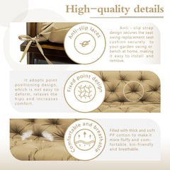 KGOSAUO anti-slip straps detail securing cushion for stable seating