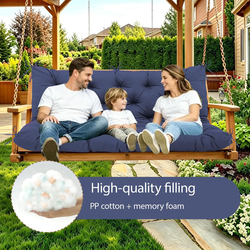 KGOSAUO cross-section showing 5-inch thick filling for supportive, resilient seating