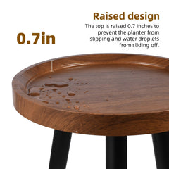 KGPLOME close-up of walnut-grain top highlighting durable, low-maintenance finish