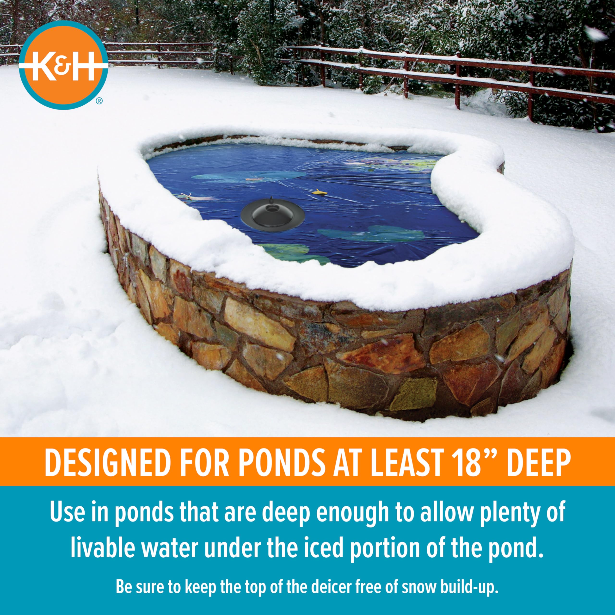 K&H Thermo-Pond held in hand for scale demonstrating compact, easy-to-handle design