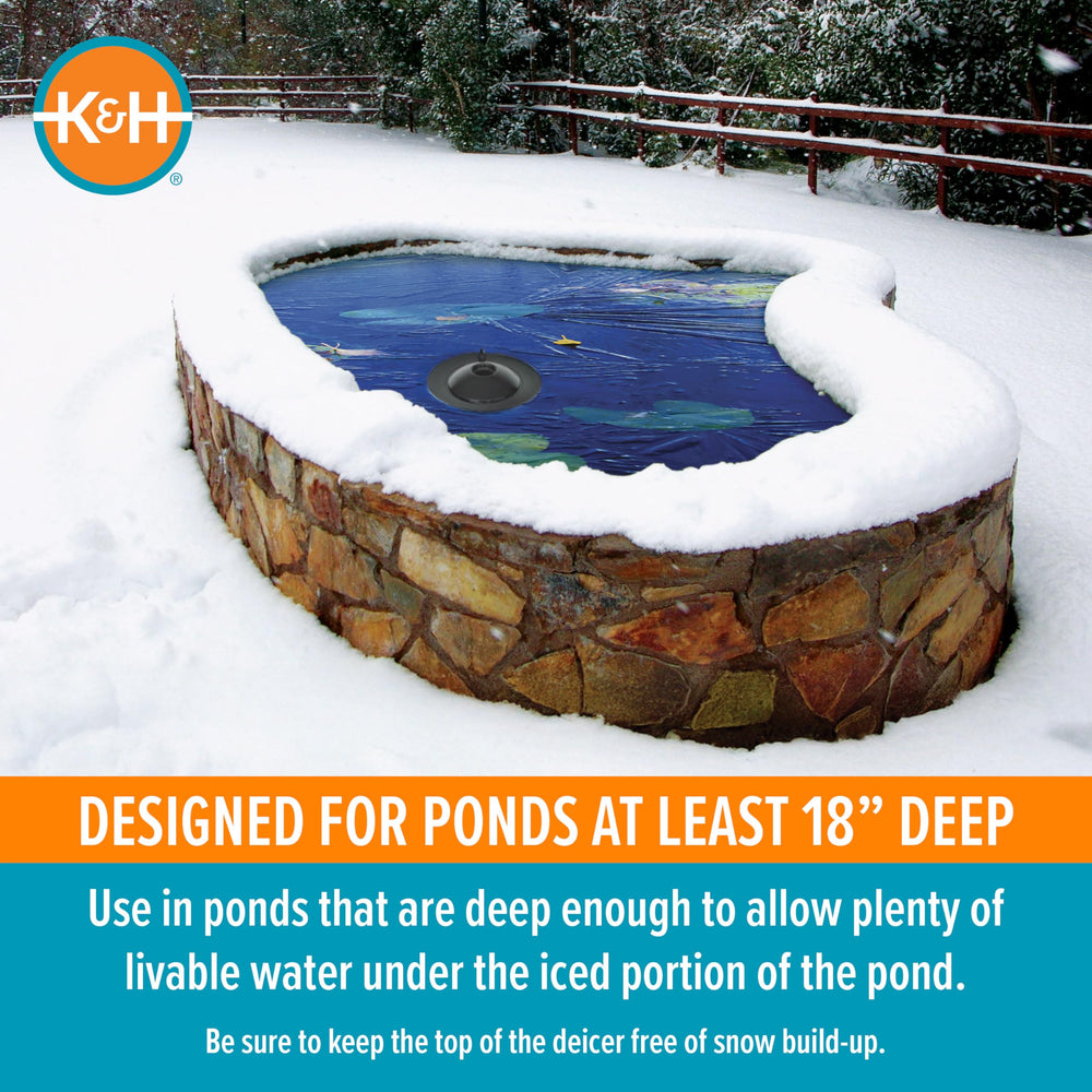 K&H Thermo-Pond held in hand for scale demonstrating compact, easy-to-handle design