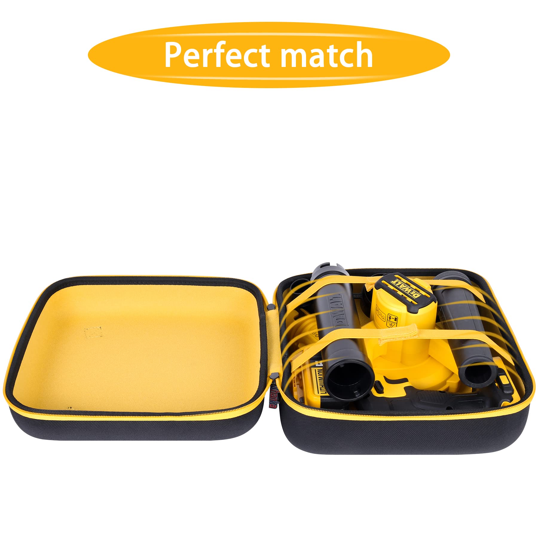 khanka case open with DEWALT blower inside for organized, safe storage