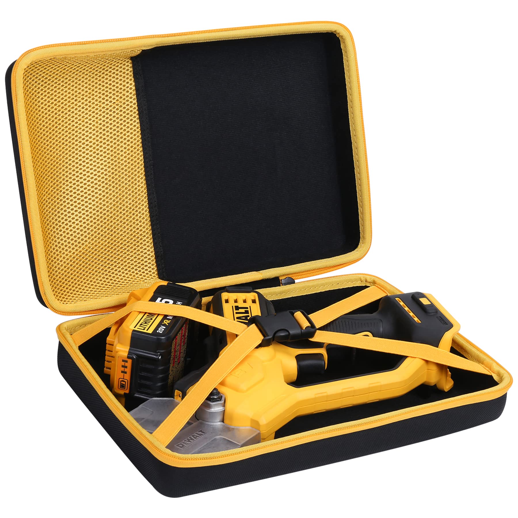 khanka open case with DEWALT tool ready for quick jobsite use