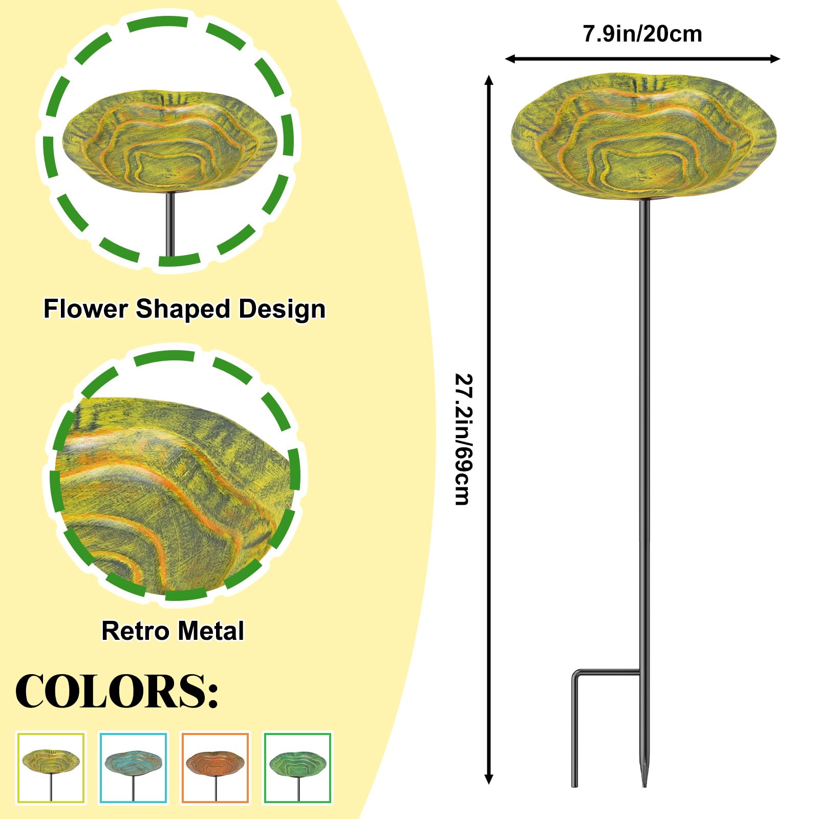 KHayRovies close-up of metal flower pattern highlighting weather-resistant decorative finish