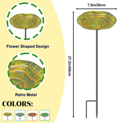 KHayRovies close-up of metal flower pattern highlighting weather-resistant decorative finish