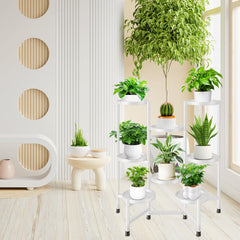 KHayRovies in living room with mixed plants illustrating decorative vertical gardening