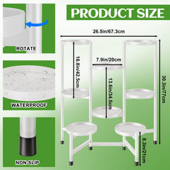 KHayRovies close-up of removable tray showing secure pot support and easy rearrangement