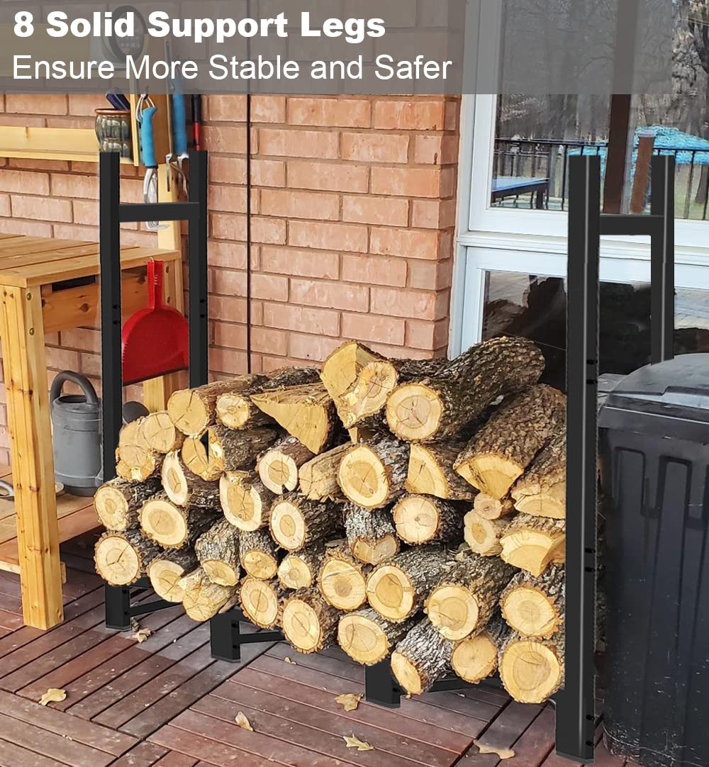 Khordin rack placed under eave showing weather-protected storage benefit