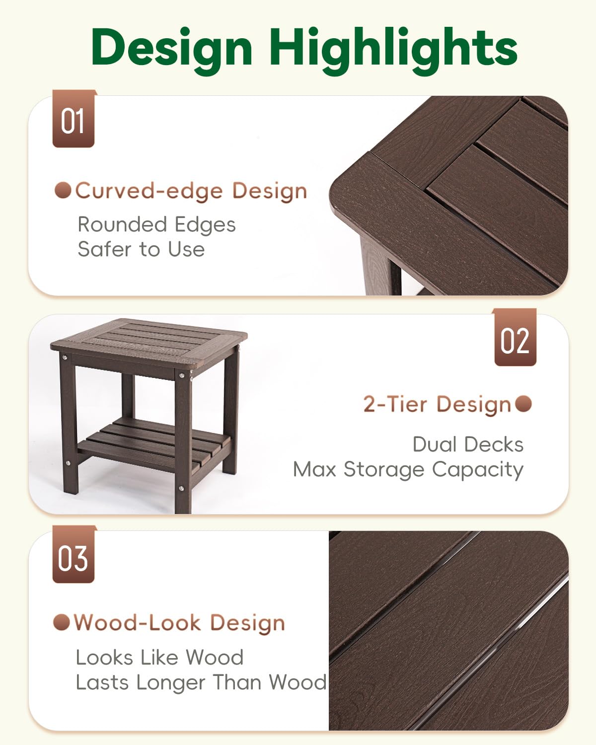 Kibaso next to Adirondack chair demonstrating compact size and scale