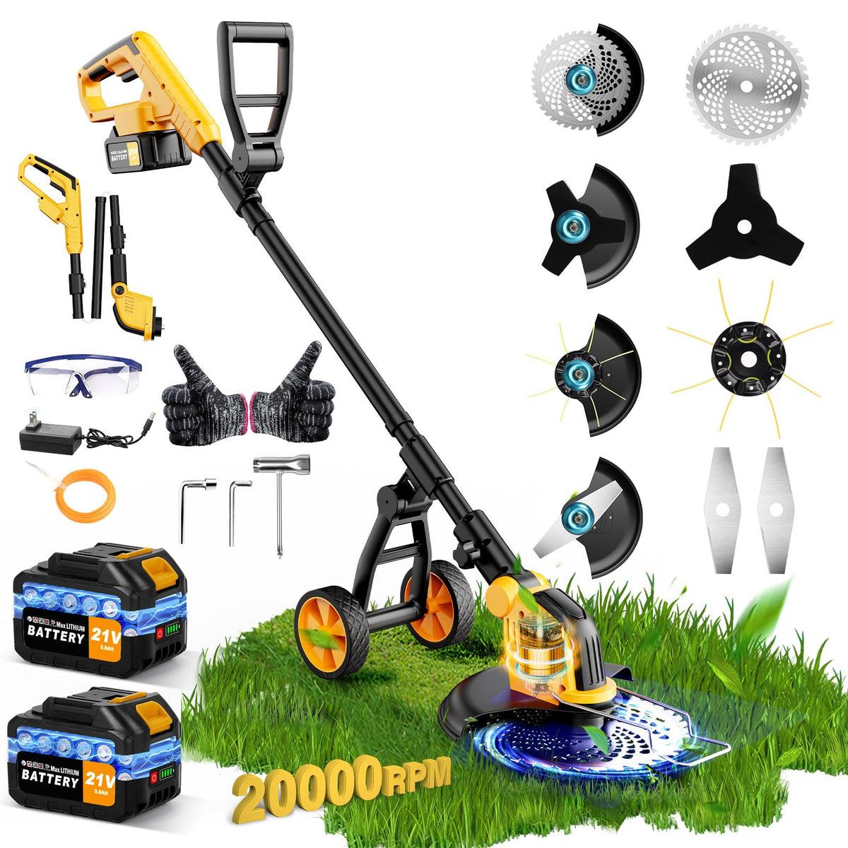 Kidovin front view showing trimmer and benefits of compact storage