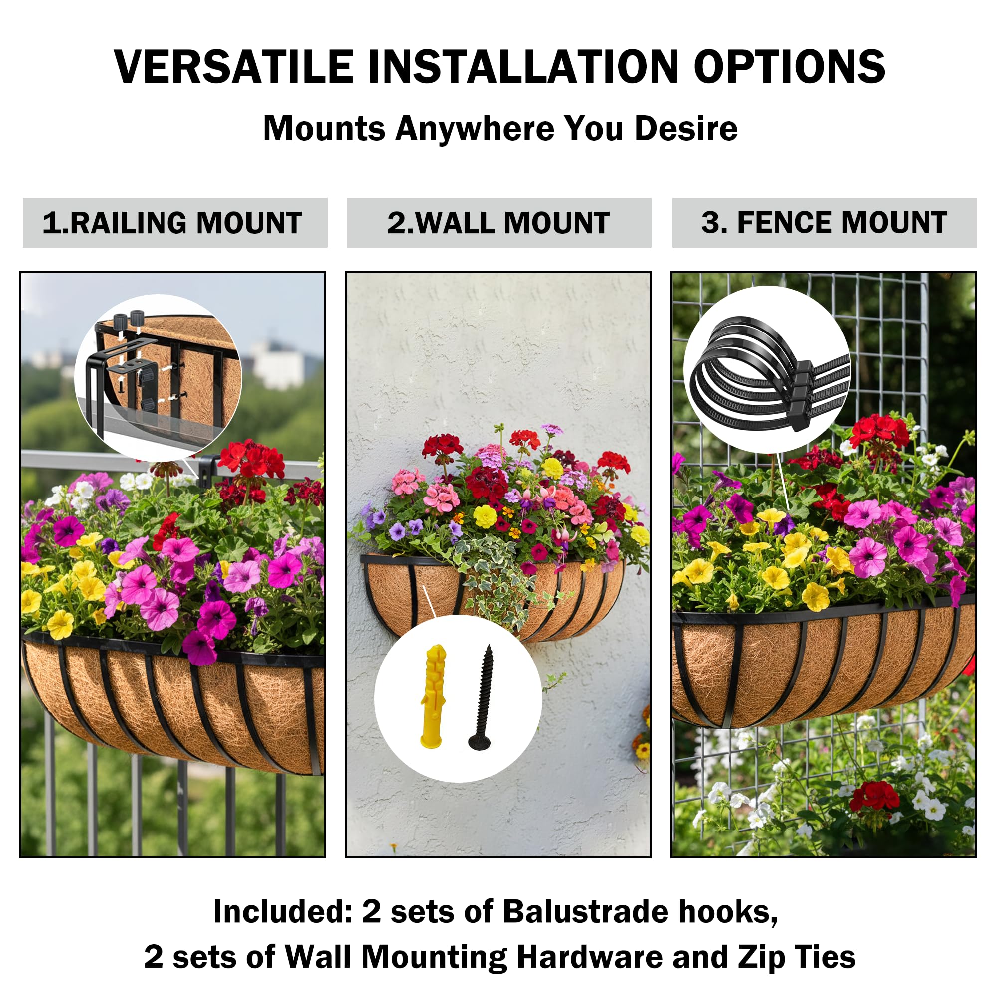 KIDYBELL bracket detail and included zip ties showing easy adjustable mounting advantage
