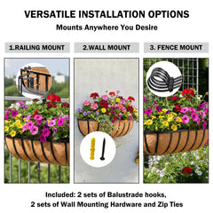 KIDYBELL bracket detail and included zip ties showing easy adjustable mounting advantage