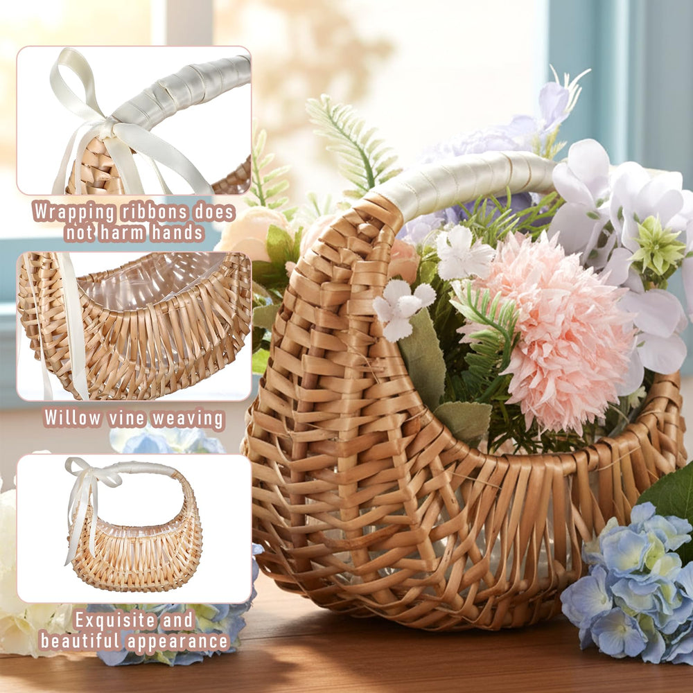 Kifmurase basket in use by flower girl scattering petals for charm
