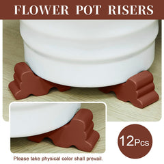 Kigeli pot foot placed under planter demonstrating improved drainage and airflow benefit